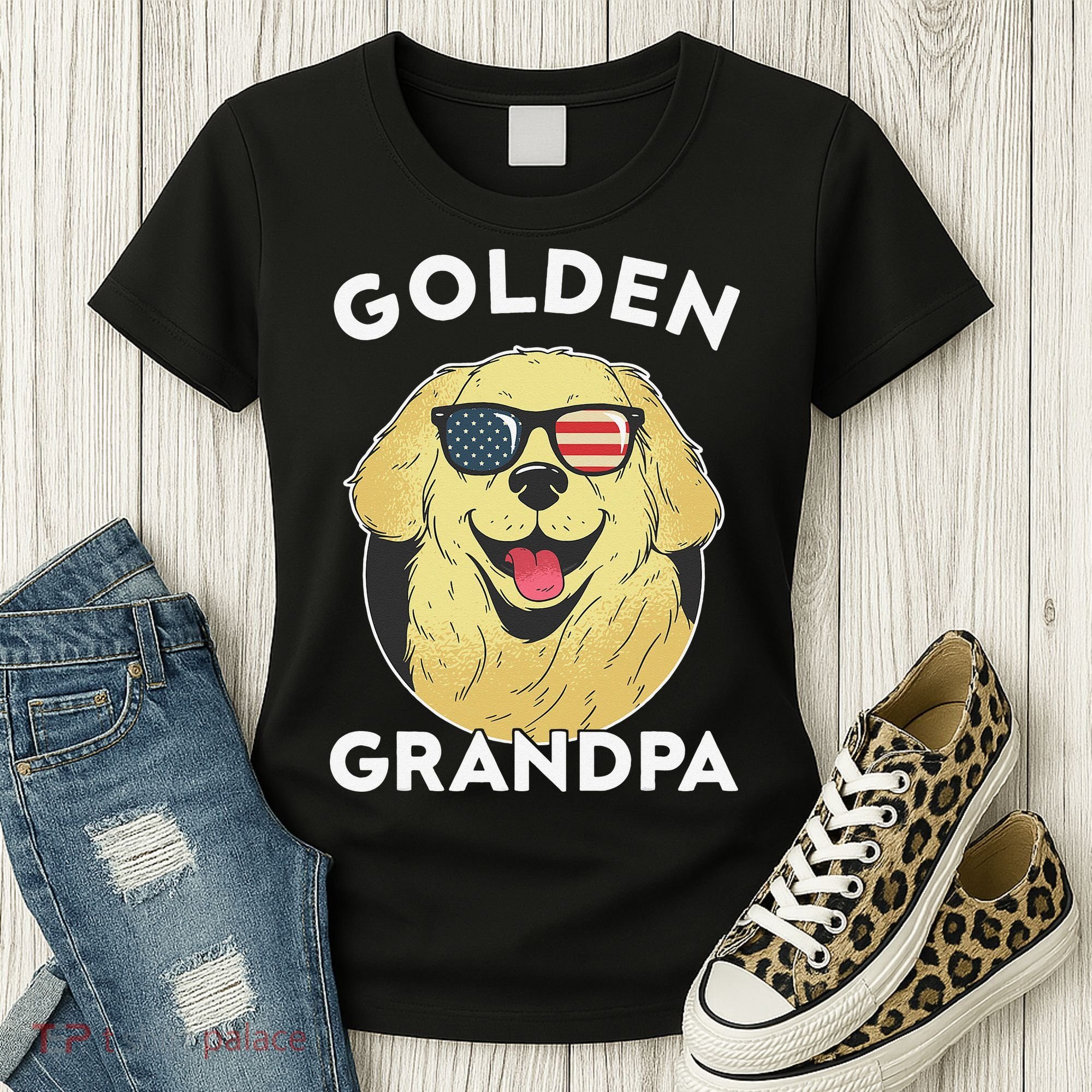 Golden Retriever Grandpa Women's T-Shirt