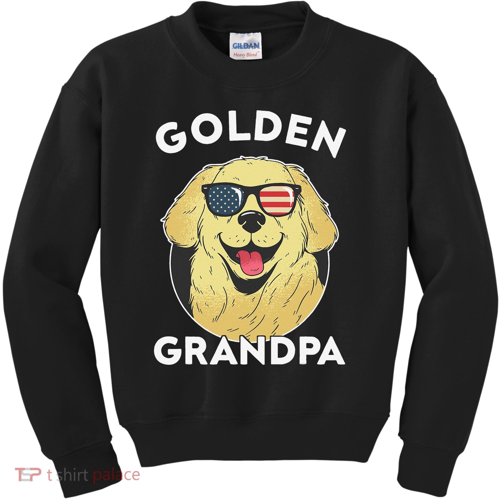 Golden Retriever Grandpa Kids Sweatshirt