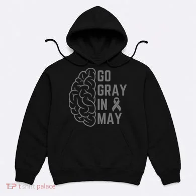 Gray Ribbon Hoodie