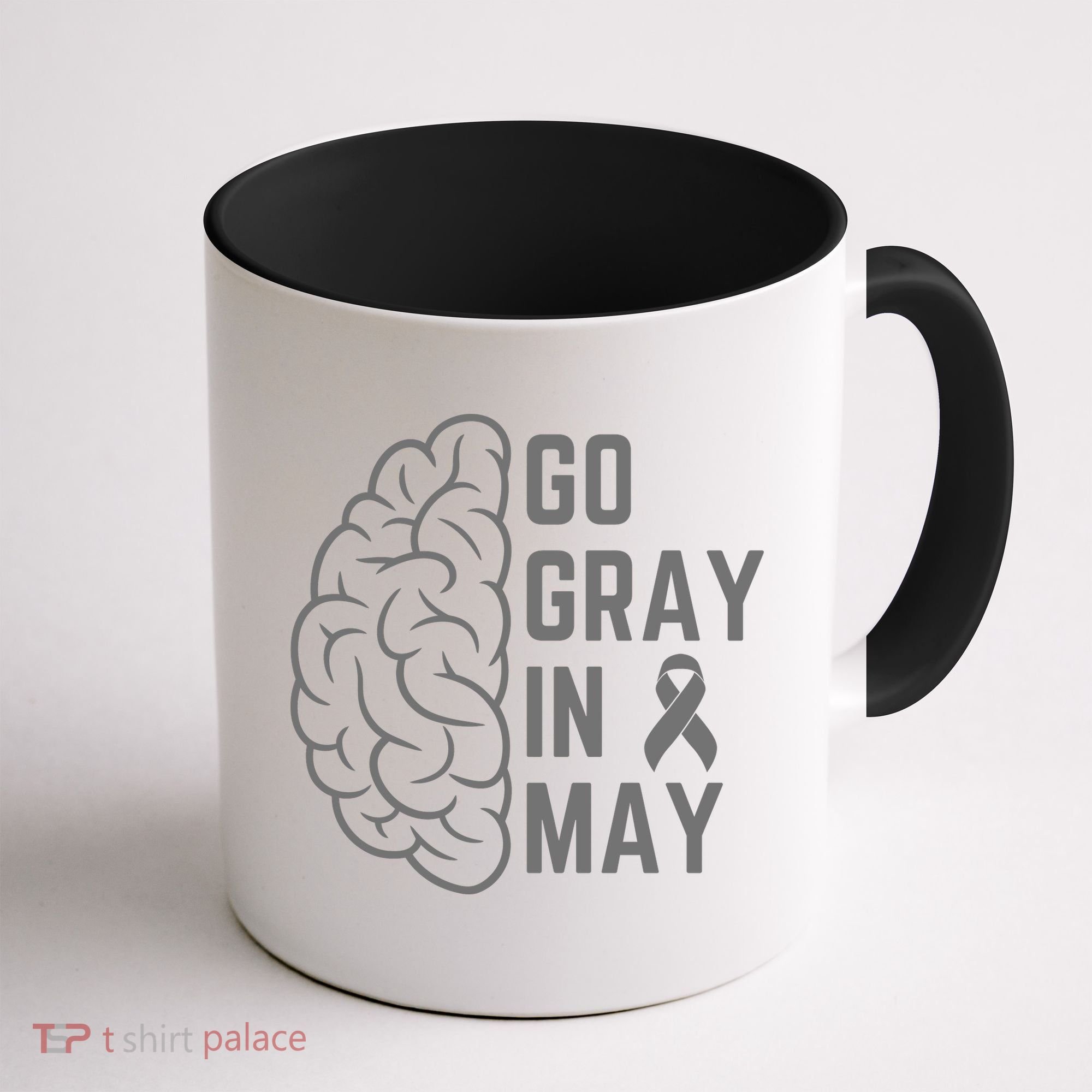 Gray Ribbon Coffee Mug