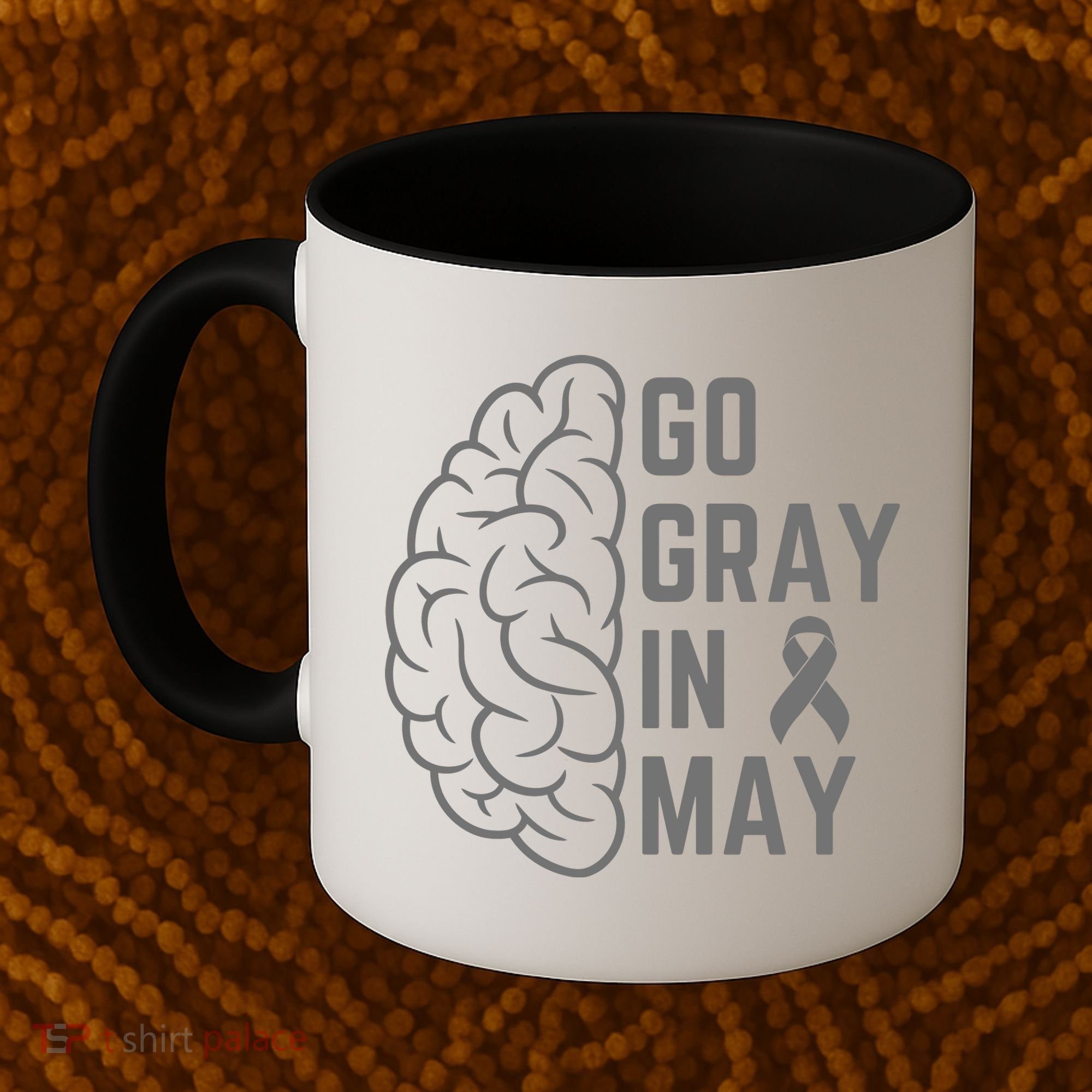 Gray Ribbon Coffee Mug