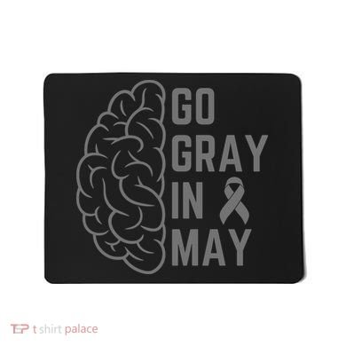 Gray Ribbon Mousepad