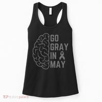 Gray Ribbon Women's Tank Top thumb 0