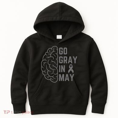 Gray Ribbon Kids Hoodie