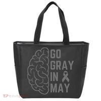 Gray Ribbon Tote Bag thumb 0