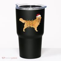 Golden Retriever Holiday Christmas Light Classic Tumbler thumb 0