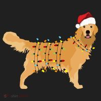 Golden Retriever Holiday Christmas Light Classic Hat thumb 2