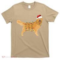 Golden Retriever Holiday Christmas Light Classic T-Shirt thumb 0