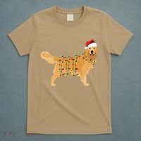 Golden Retriever Holiday Christmas Light Classic T-Shirt thumb 5