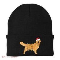 Golden Retriever Holiday Christmas Light Essential Beanie thumb 0