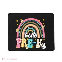 Groovy Rainbow Hello Pre K First Day Teacher Mousepad thumb 0