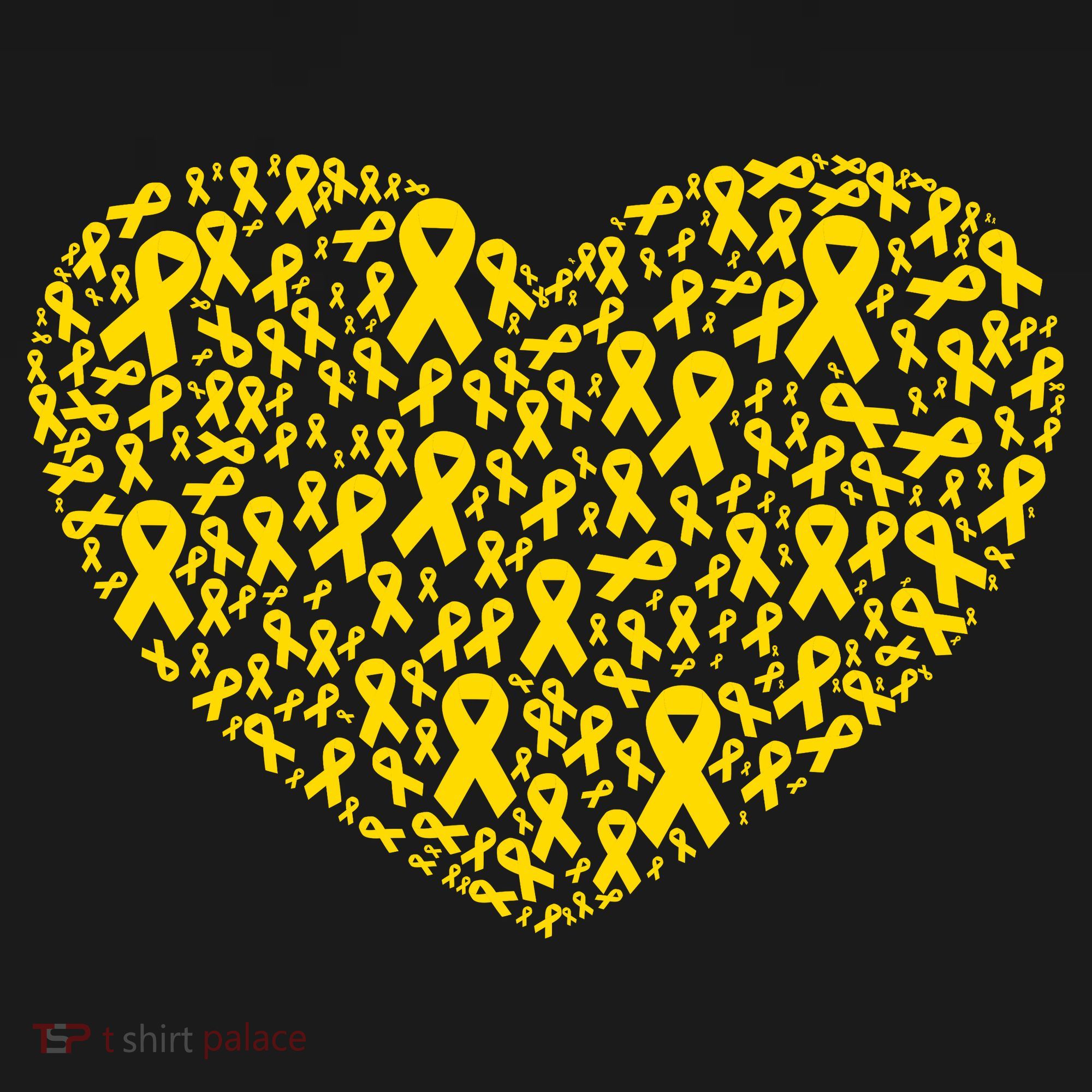 Gold Ribbon Heart Childhood Cancer Awareness Support Women's Hoodie