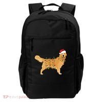 Golden Retriever Holiday Christmas Light Essential Backpack thumb 0