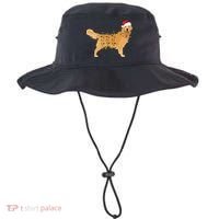 Golden Retriever Holiday Christmas Light Essential Bucket Hat thumb 0