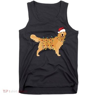 Golden Retriever Holiday Christmas Light Essential Tank Top