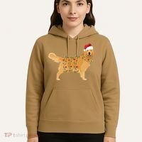 Golden Retriever Holiday Christmas Light Essential Hoodie thumb 5