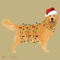 Golden Retriever Holiday Christmas Light Essential Sweatshirt thumb 2
