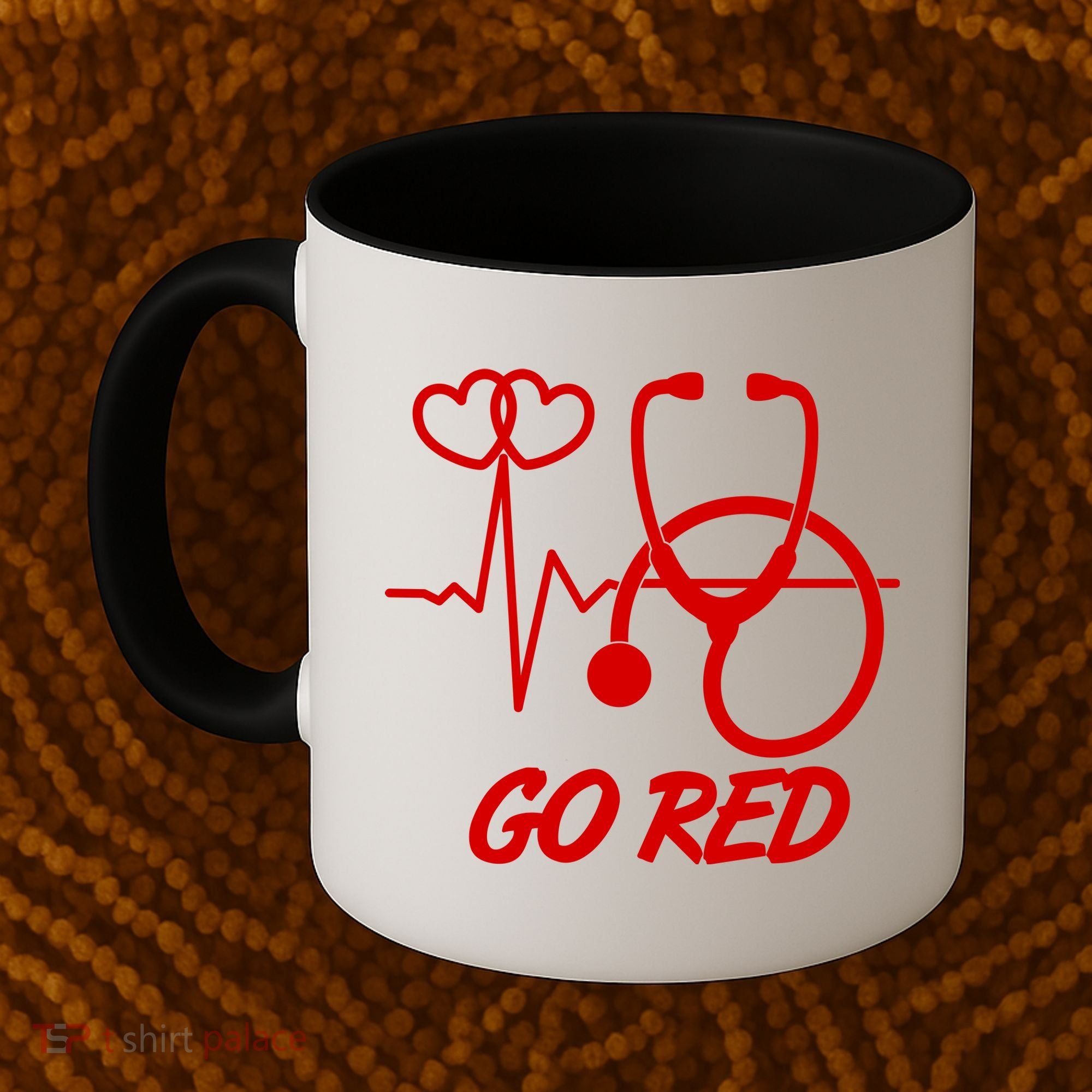 Go Red Heart Disease Awareness Month Wear Red Coffee Mug
