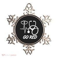 Go Red Heart Disease Awareness Month Wear Red Ornament thumb 0