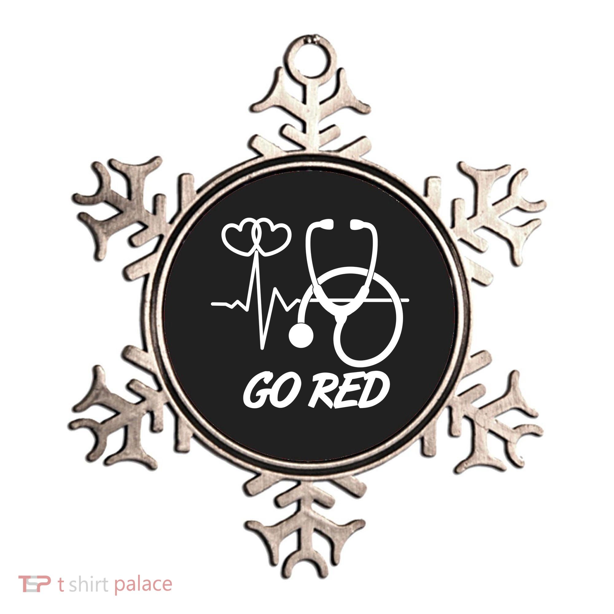 Go Red Heart Disease Awareness Month Wear Red Ornament