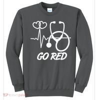 Go Red Heart Disease Awareness Month Wear Red Sweatshirt thumb 0