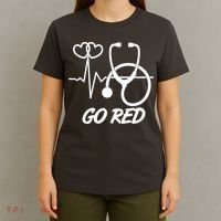 Go Red Heart Disease Awareness Month Wear Red T-Shirt thumb 4