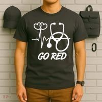 Go Red Heart Disease Awareness Month Wear Red T-Shirt thumb 6