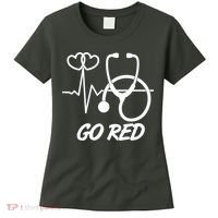 Go Red Heart Disease Awareness Month Wear Red Women's T-Shirt thumb 0