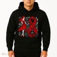 Go Red Heart Disease Awareness American Hoodie thumb 2