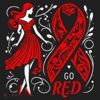 Go Red Heart Disease Awareness American Beanie thumb 2