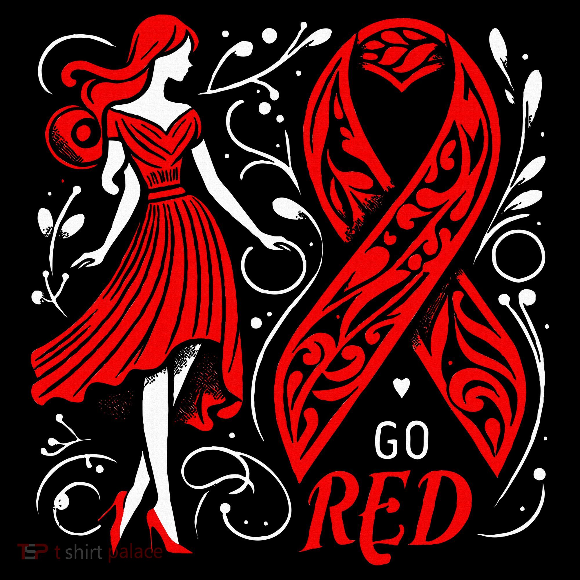 Go Red Heart Disease Awareness American Women's Hoodie