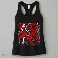 Go Red Heart Disease Awareness American Women's Tank Top thumb 3