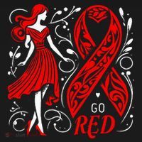 Go Red Heart Disease Awareness American Visor thumb 3