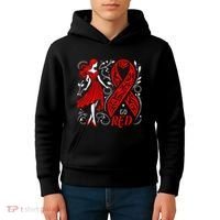 Go Red Heart Disease Awareness American Kids Hoodie thumb 4