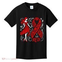 Go Red Heart Disease Awareness American Kids T-Shirt thumb 0