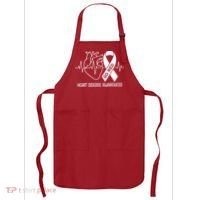 Go Red Heart Disease Awareness Red Ribbon Month Apron thumb 0