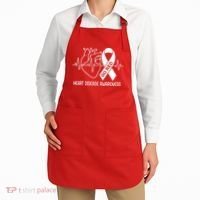 Go Red Heart Disease Awareness Red Ribbon Month Apron thumb 2