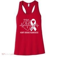 Go Red Heart Disease Awareness Red Ribbon Month Women's Tank Top thumb 0