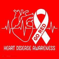 Go Red Heart Disease Awareness Red Ribbon Month Women's Tank Top thumb 5