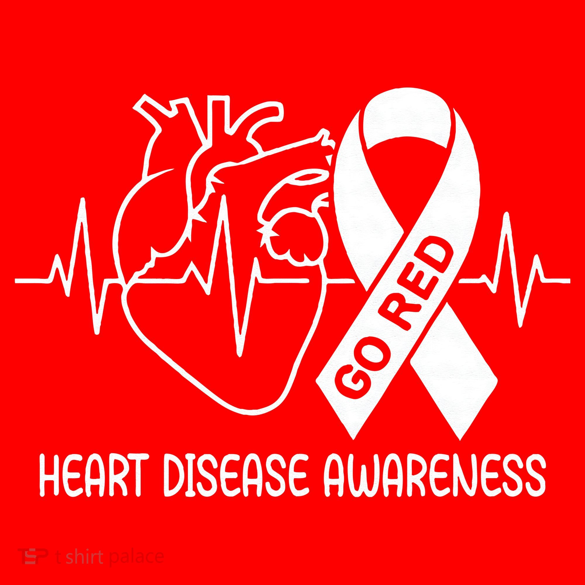 Go Red Heart Disease Awareness Red Ribbon Month Women's Tank Top