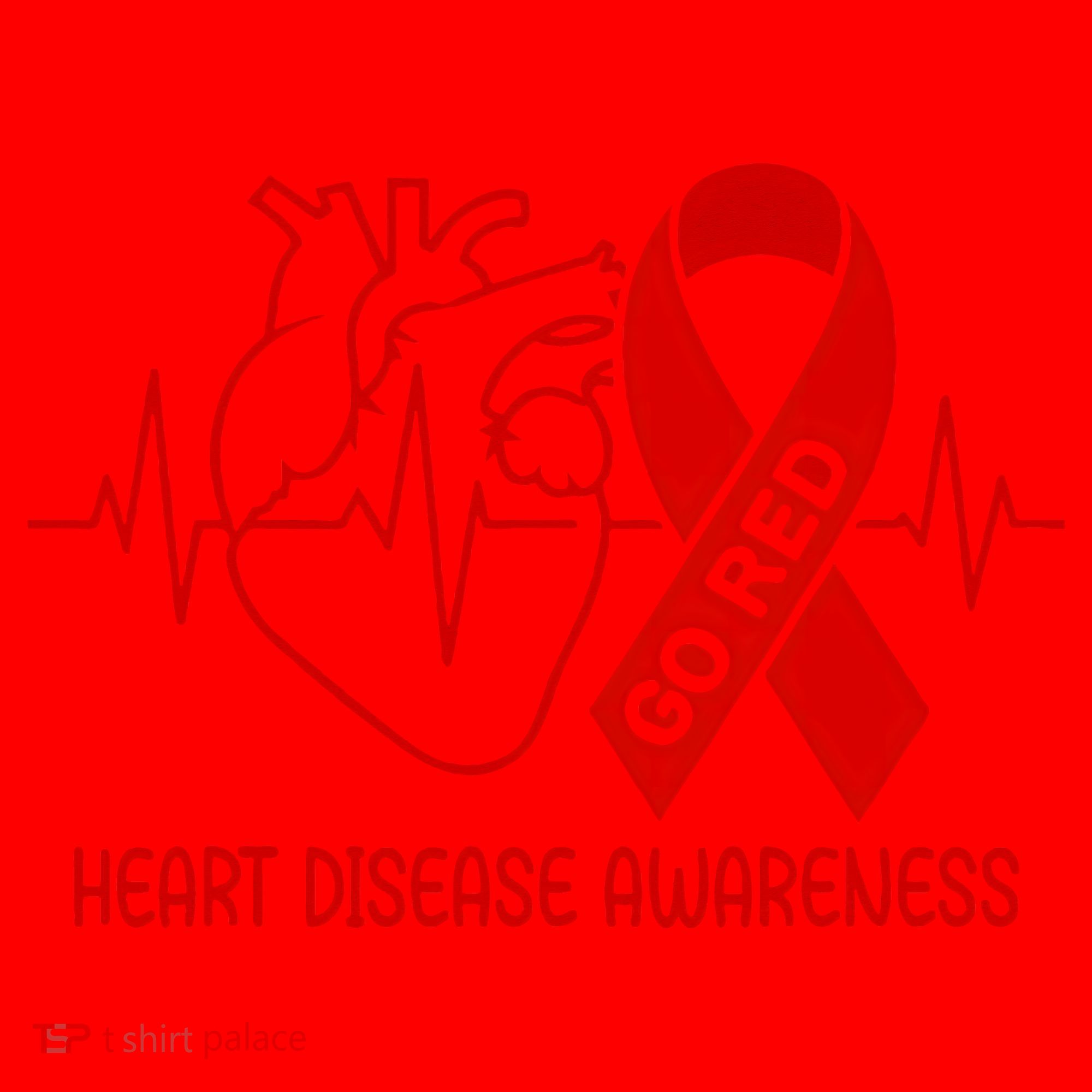 Go Red Heart Disease Awareness Red Ribbon Month Santa Hat