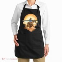 Girl Riding Horse Sunset Apron thumb 2