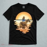 Girl Riding Horse Sunset T-Shirt thumb 5