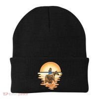 Girl Riding Horse Sunset Beanie thumb 0