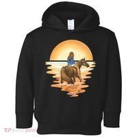 Girl Riding Horse Sunset Toddler Hoodie thumb 0