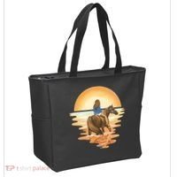 Girl Riding Horse Sunset Tote Bag thumb 2