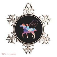 Girl Riding Horse In Forest Ornament thumb 0