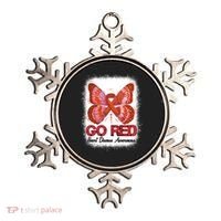Go Red Heart Disease Awareness Month Red Ribbon Butterfly Gift Ornament thumb 0