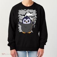 Grim Reaper Halloween Spooky Penguin Halloween Penguin Women's Sweatshirt thumb 0