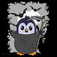 Grim Reaper Halloween Spooky Penguin Halloween Penguin Coffee Mug thumb 5